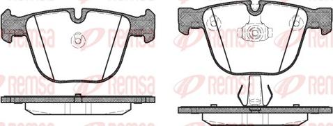 Remsa 0892.00 - Гальмівні колодки, дискові гальма avtolavka.club