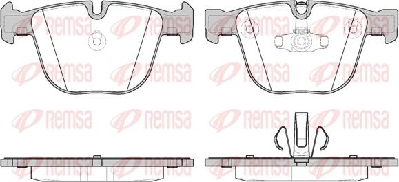 Remsa 0892.20 - Гальмівні колодки, дискові гальма avtolavka.club