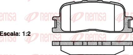 Remsa 0854.00 - Гальмівні колодки, дискові гальма avtolavka.club