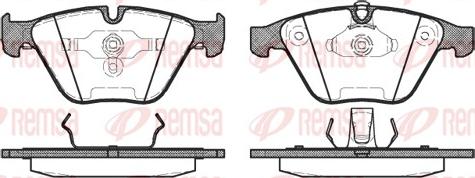 Remsa 0857.00 - Гальмівні колодки, дискові гальма avtolavka.club