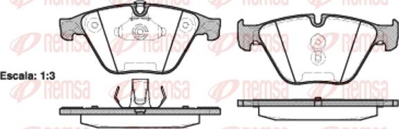 Remsa 0857.20 - Гальмівні колодки, дискові гальма avtolavka.club