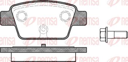 Remsa 0861.00 - Гальмівні колодки, дискові гальма avtolavka.club