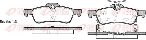 Remsa 0862.02 - Гальмівні колодки, дискові гальма avtolavka.club