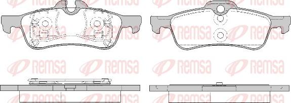 Remsa 0862.20 - Гальмівні колодки, дискові гальма avtolavka.club