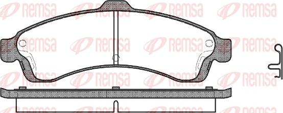 Remsa 0837.02 - Гальмівні колодки, дискові гальма avtolavka.club