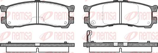 Remsa 0399.21 - Гальмівні колодки, дискові гальма avtolavka.club