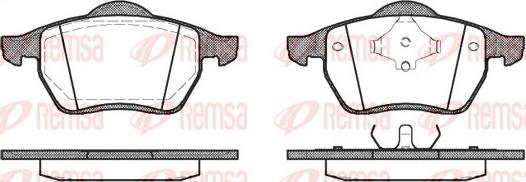 Remsa 0390.00 - Гальмівні колодки, дискові гальма avtolavka.club