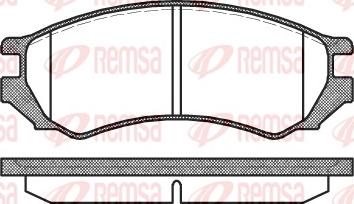 Remsa 0344.00 - Гальмівні колодки, дискові гальма avtolavka.club