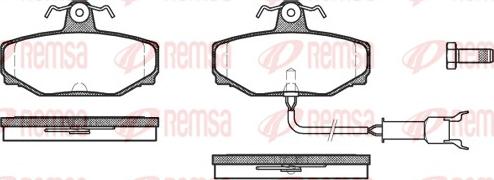 Remsa 0304.12 - Гальмівні колодки, дискові гальма avtolavka.club