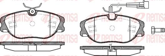 Remsa 0305.72 - Гальмівні колодки, дискові гальма avtolavka.club