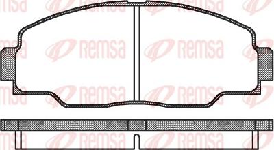 Remsa 0308.00 - Гальмівні колодки, дискові гальма avtolavka.club