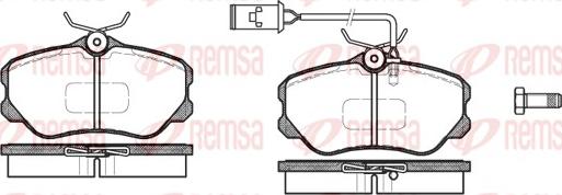 Remsa 0303.12 - Гальмівні колодки, дискові гальма avtolavka.club