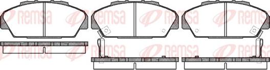 Remsa 0371.02 - Гальмівні колодки, дискові гальма avtolavka.club