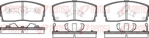 Remsa 0254.02 - Гальмівні колодки, дискові гальма avtolavka.club