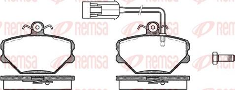 Remsa 0264.42 - Гальмівні колодки, дискові гальма avtolavka.club