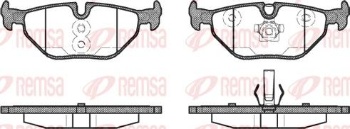 Remsa 0265.40 - Гальмівні колодки, дискові гальма avtolavka.club