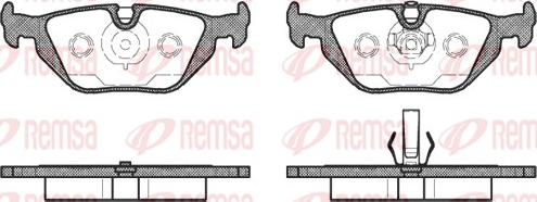 Remsa 0265.50 - Гальмівні колодки, дискові гальма avtolavka.club