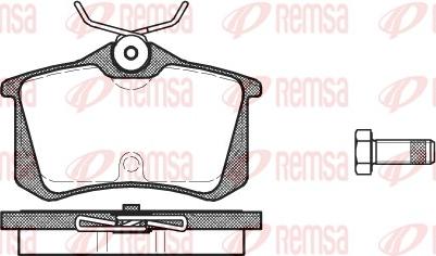 Remsa 0263.20 - Гальмівні колодки, дискові гальма avtolavka.club