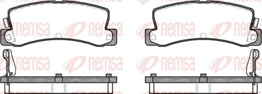 Remsa 0214.04 - Гальмівні колодки, дискові гальма avtolavka.club