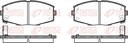 Remsa 0225.04 - Гальмівні колодки, дискові гальма avtolavka.club