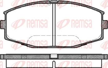 Remsa 0225.10 - Гальмівні колодки, дискові гальма avtolavka.club