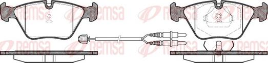 Remsa 0270.22 - Гальмівні колодки, дискові гальма avtolavka.club