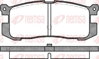 Remsa 0272.00 - Гальмівні колодки, дискові гальма avtolavka.club