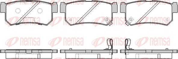 Remsa 0746.42 - Гальмівні колодки, дискові гальма avtolavka.club