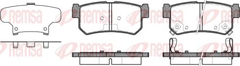 Remsa 0746.62 - Гальмівні колодки, дискові гальма avtolavka.club