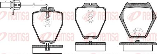 Remsa 0752.02 - Гальмівні колодки, дискові гальма avtolavka.club