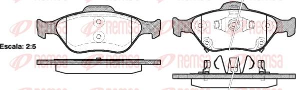 Remsa 0766.12 - Гальмівні колодки, дискові гальма avtolavka.club