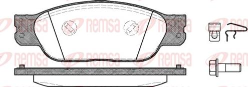 Remsa 0731.00 - Гальмівні колодки, дискові гальма avtolavka.club