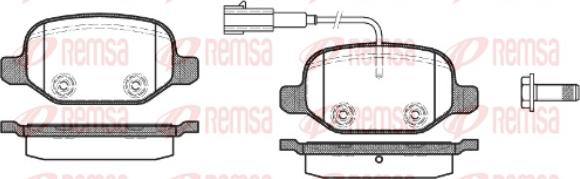 Remsa 0727.02 - Гальмівні колодки, дискові гальма avtolavka.club