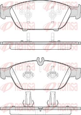 Remsa 1441.10 - Гальмівні колодки, дискові гальма avtolavka.club