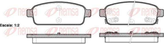 Remsa 1432.02 - Гальмівні колодки, дискові гальма avtolavka.club