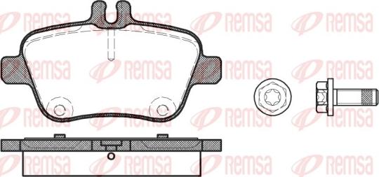 Remsa 1477.00 - Гальмівні колодки, дискові гальма avtolavka.club