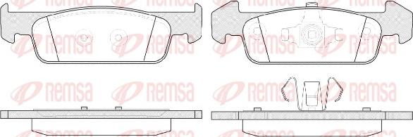 Remsa 1540.10 - Гальмівні колодки, дискові гальма avtolavka.club