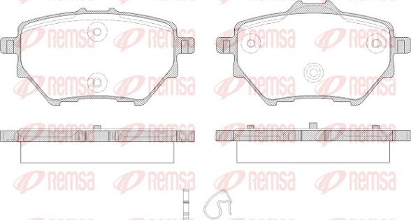 Remsa 1562.00 - Гальмівні колодки, дискові гальма avtolavka.club