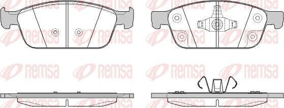 Remsa 1510.50 - Гальмівні колодки, дискові гальма avtolavka.club