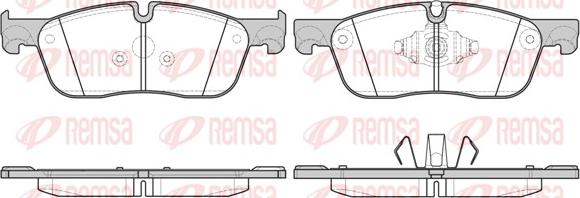 Remsa 1633.10 - Гальмівні колодки, дискові гальма avtolavka.club