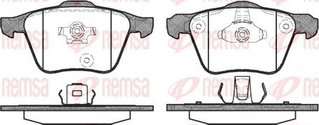 Remsa 1043.00 - Гальмівні колодки, дискові гальма avtolavka.club