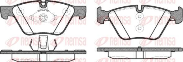 Remsa 1052.30 - Гальмівні колодки, дискові гальма avtolavka.club