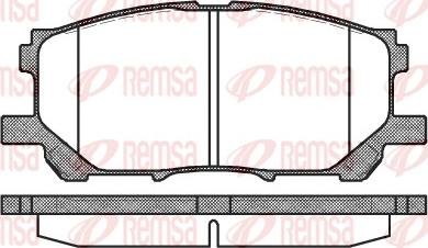 Remsa 1039.00 - Гальмівні колодки, дискові гальма avtolavka.club