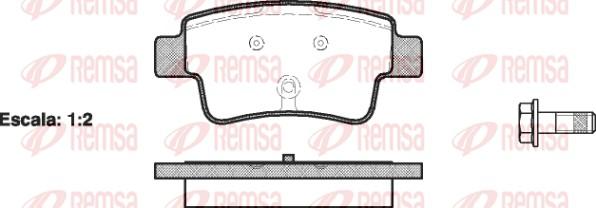 Remsa 1198.00 - Гальмівні колодки, дискові гальма avtolavka.club