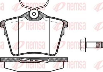 Remsa 1103.00 - Гальмівні колодки, дискові гальма avtolavka.club