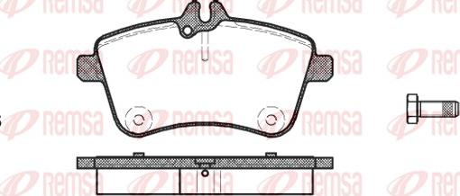 Remsa 1130.00 - Гальмівні колодки, дискові гальма avtolavka.club