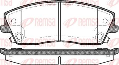 Remsa 1126.08 - Гальмівні колодки, дискові гальма avtolavka.club