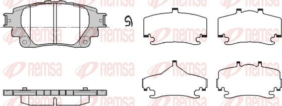 Remsa 1871.00 - Гальмівні колодки, дискові гальма avtolavka.club