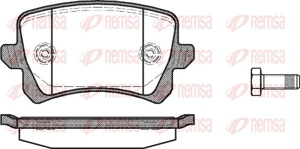 Remsa 1342.00 - Гальмівні колодки, дискові гальма avtolavka.club