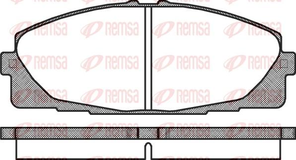 Remsa 1325.00 - Гальмівні колодки, дискові гальма avtolavka.club